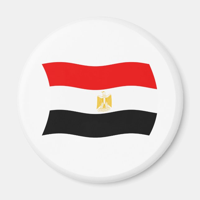 Egypten Flagga Magnet (Framsidan)