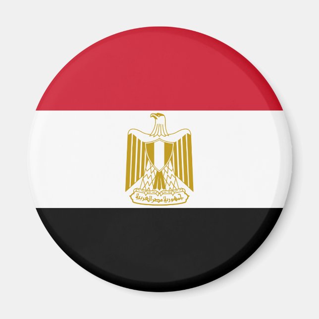 Egypten Flagga Magnet (Framsidan)
