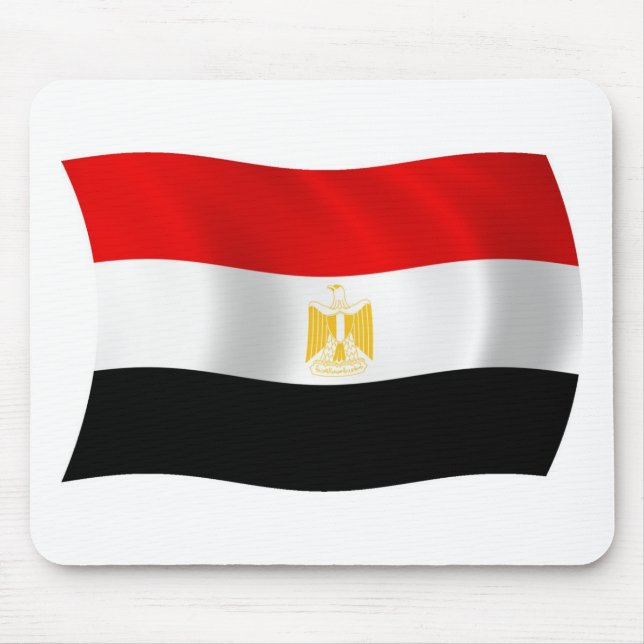 Egypten Flagga Mousepad Musmatta (Framsidan)