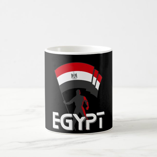 Egypten Flagga Shirt Kaffemugg (Center)