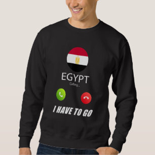 Egypten Flagga Souvenir Egypten Ropar Ropar Lång Ärmad Tröja