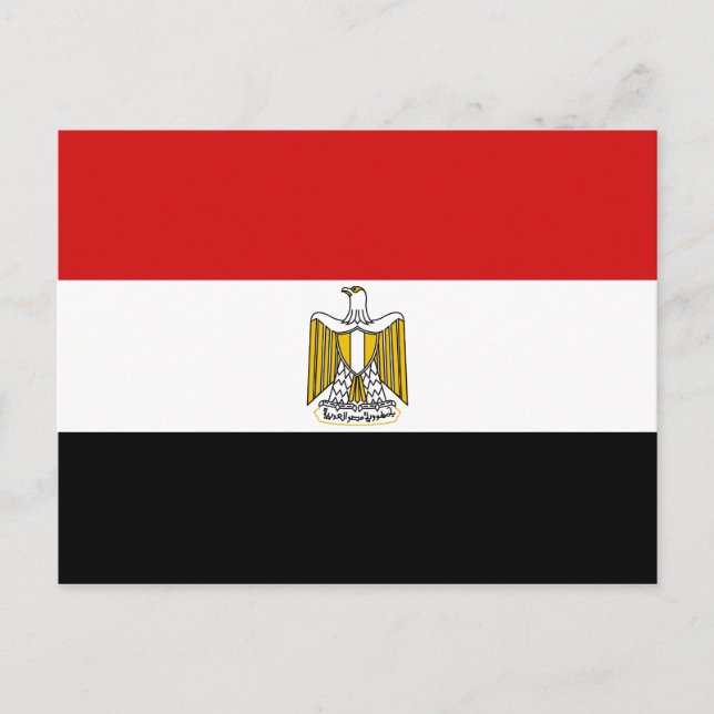 Egypten Flagga vykort (Framsida)