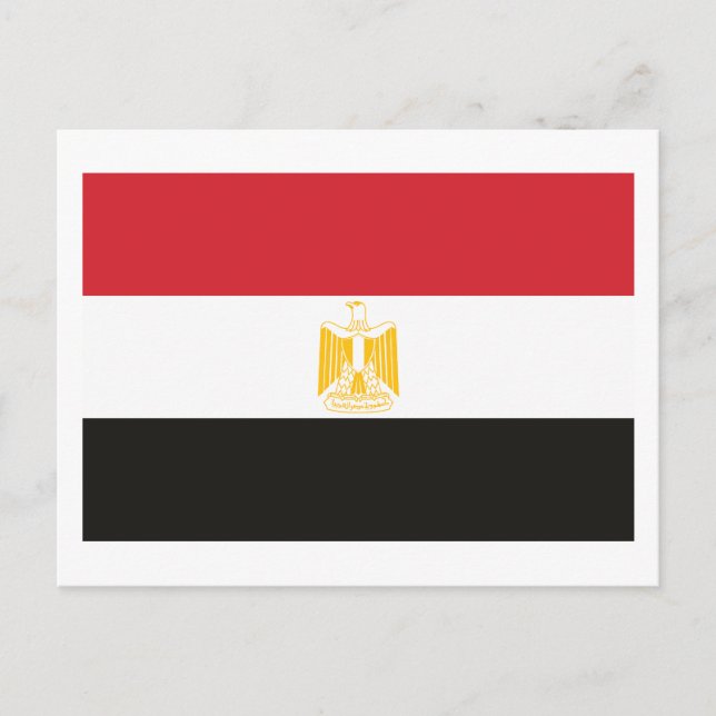 Egypten Flagga vykort (Framsida)
