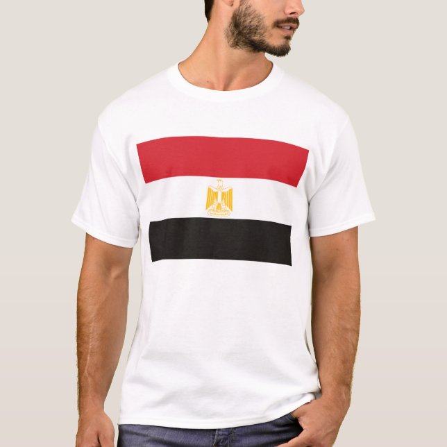 Egypten Flaggor T-shirt (Framsida)