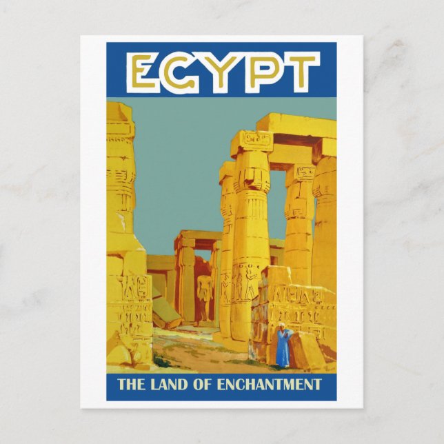 Egypten, förtrollningens land vykort (Framsida)