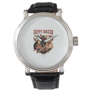 Egypten Fotboll Skelett Anfallare Nationer Premium Armbandsur