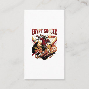 Egypten Fotboll Skelett Anfallare Nationer Premium Visitkort