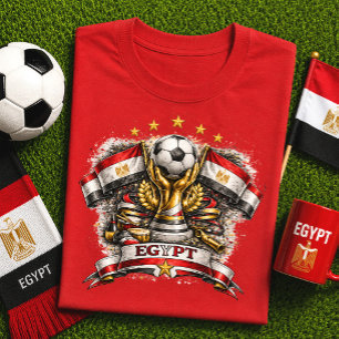 Egypten Fotbollsfan Egyptisk Fotboll Världscupen T Shirt