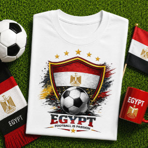 Egypten Fotbollsfan Egyptisk Fotboll Världscupen T Shirt