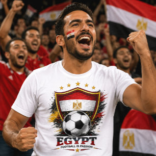 Egypten Fotbollsfan Egyptisk Fotboll Världscupen T Shirt