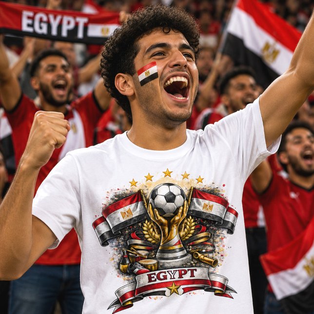 Egypten Fotbollsfan Egyptisk Fotboll Världscupen T Shirt (Skapare uppladdad)