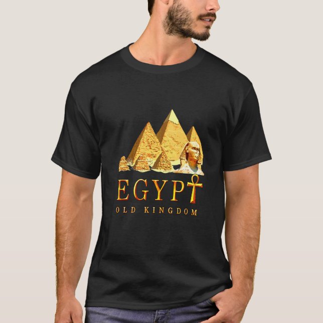 Egypten Gamla Kungamids Pharaoh Ancient Egyptia T Shirt (Framsida)