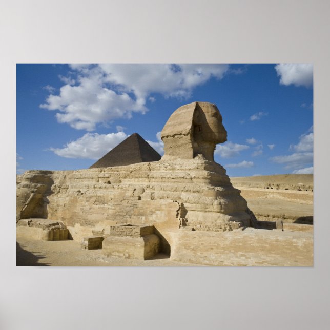 Egypten, Giza. Den underbara sfären stiger över de Poster (Framsidan)