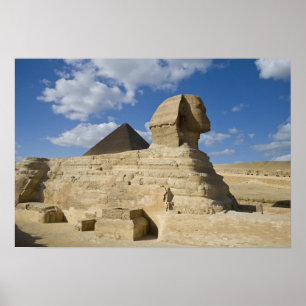 Egypten, Giza. Den underbarare sfären stiger över Poster