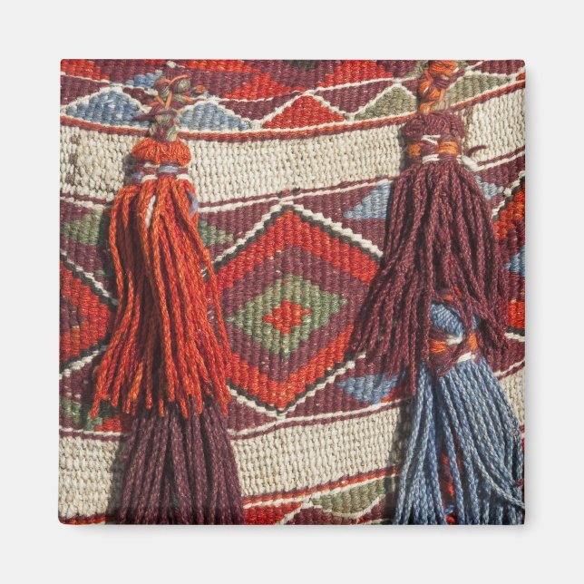 Egypten, Giza. Kamelfilt i Pyramids Magnet (Framsidan)