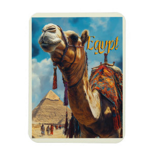 Egypten Giza Pyramids Vintage resor Magnet