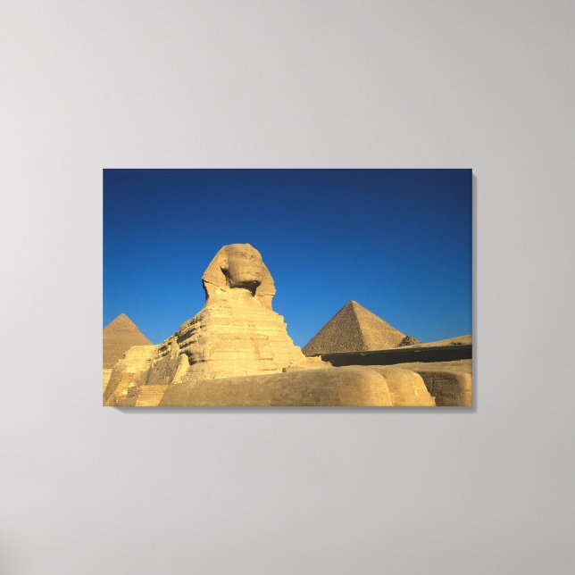 Egypten, Giza, Sphinx, gamla kungariket, Unesco Canvastryck (Framsida)