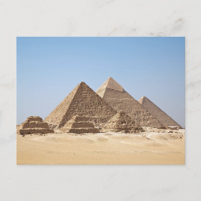 Egypten-Gizahpyramider Vykort (Framsida)