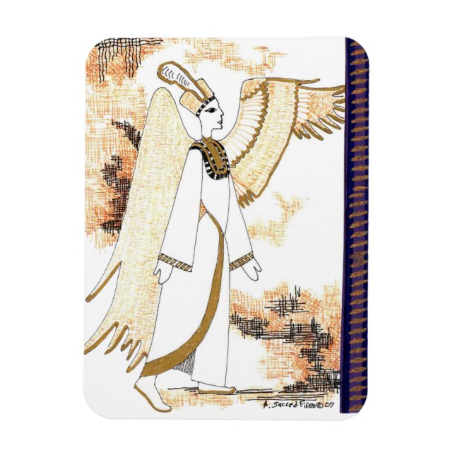 Egypten Goddess sketched Flexible Refrigerator Magnet (Vertikal)