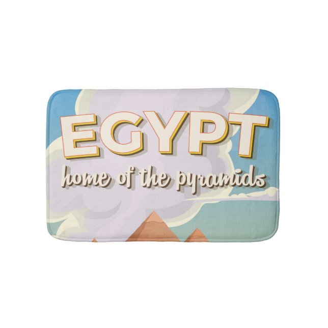 Egypten - Hem för pyramiderna resa affisch tryck Badrumsmatta (Framsidan)