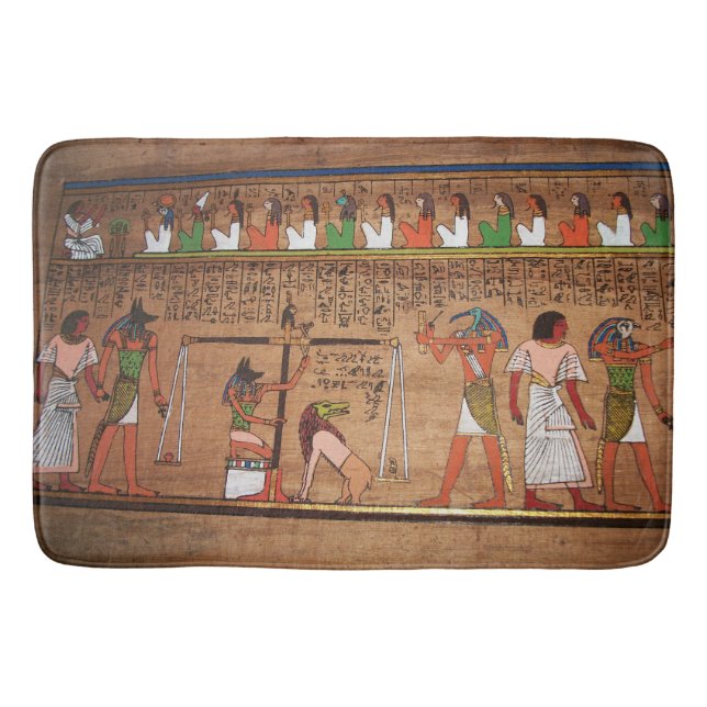 Egypten-Hieroglyfer Bath Mat Badrumsmatta (Framsidan)