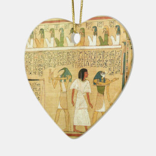 Egypten-Hieroglyfer Ceramic Ornament