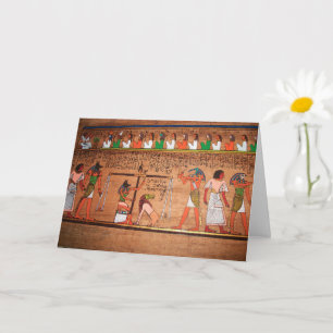 Egypten-Hieroglyfer Grattis Kort
