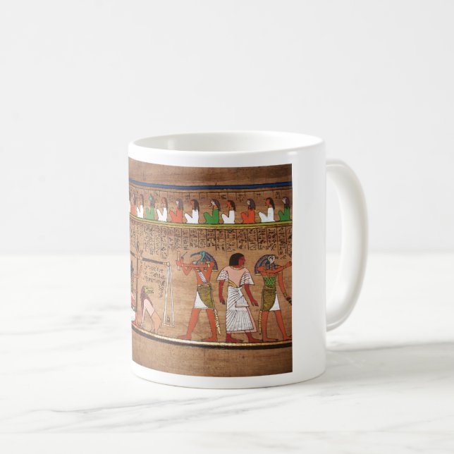 Egypten-Hieroglyfer-kaffe Mugg (Framsida höger)