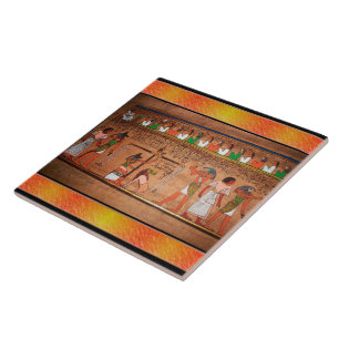 Egypten-Hieroglyfer keramiskt plattor Kakelplatta