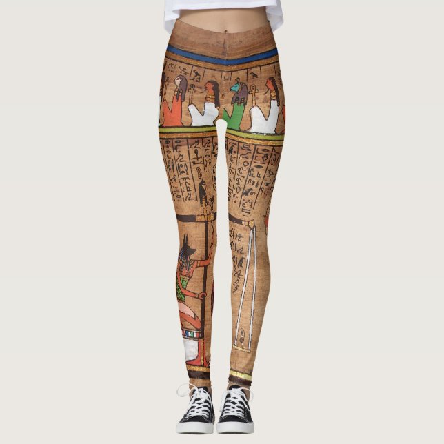 Egypten-Hieroglyfer Kvinnors bensin Leggings (Framsida)