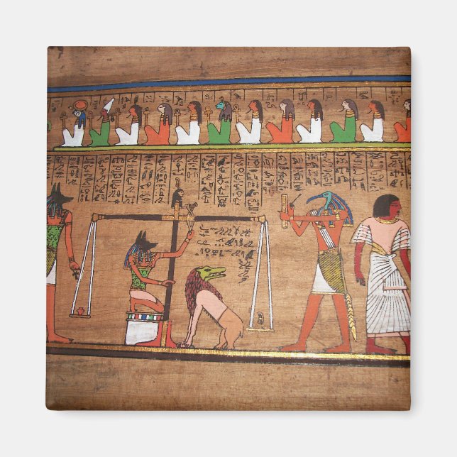 Egypten-hieroglyfer, magnet (Framsidan)