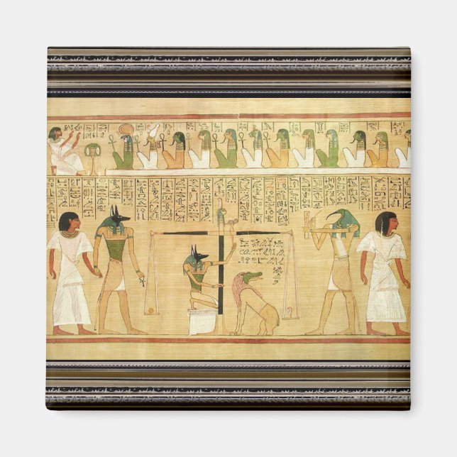 Egypten-hieroglyfer, magnet (Framsidan)