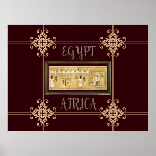 Egypten-Hieroglyfer Poster