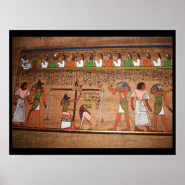 Egypten-Hieroglyfer Poster (Framsidan)