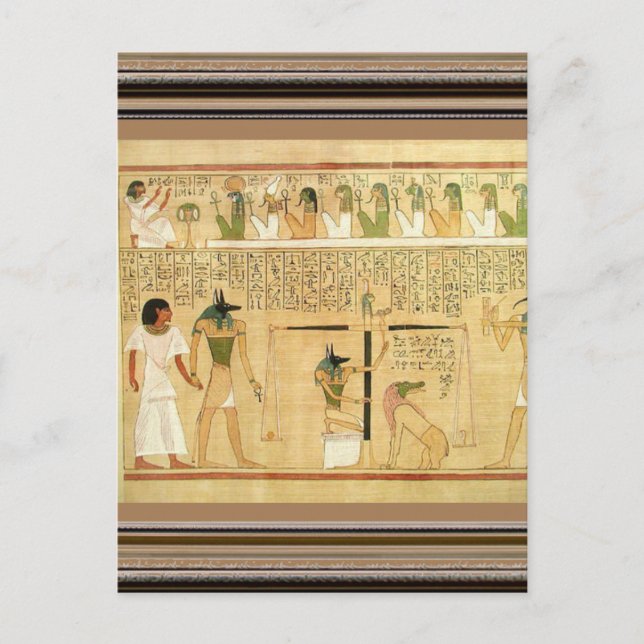 Egypten-Hieroglyfer vykort (Framsida)