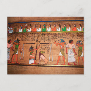 Egypten-Hieroglyfer vykort