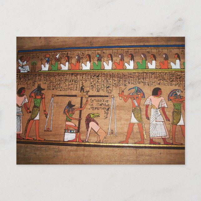 Egypten-Hieroglyfer vykort (Framsida)