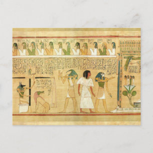 Egypten-Hieroglyfer vykort
