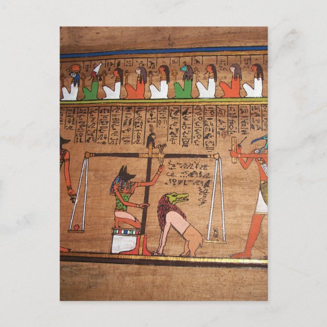 Egypten-Hieroglyfer vykort (Framsida)