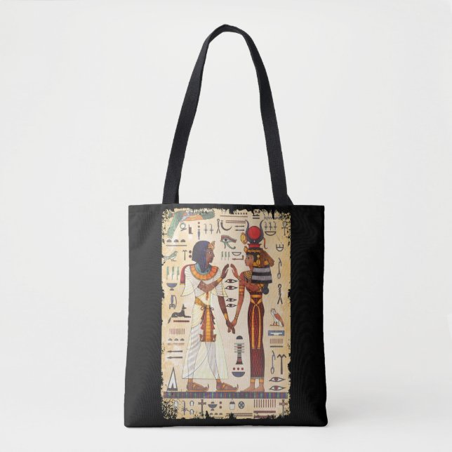 Egypten Hieroglyphic Wall Mural Egyptian Culture Tygkasse (Framsida)