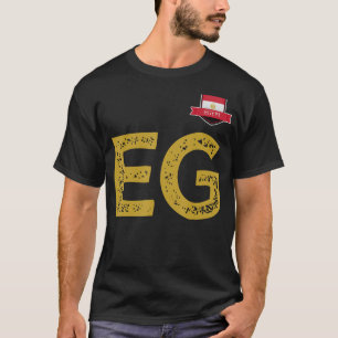Egypten Human-Flagga Group Brev E and G Egypten T Shirt