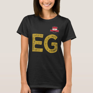 Egypten Human-Flagga Group Brev E and G Egypten T Shirt