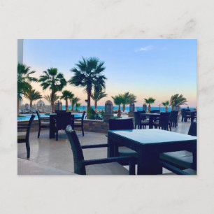 Egypten, Hurghada Restaurant Terrace en avslappnin Helg Vykort