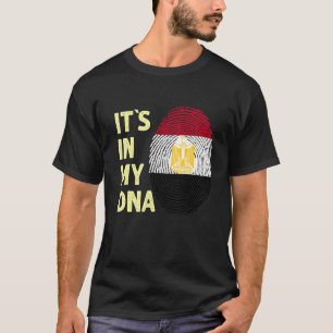 Egypten i Egyptenen för mitt DNA-egyptiska Flagga T Shirt