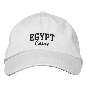 Egypten, Kairo Anpassningsbar Hat Broderad Keps