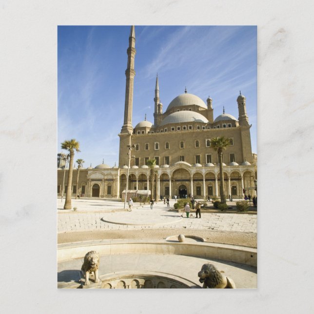 Egypten, Kairo. Den imponerande Mohammed Ali-moské Vykort (Framsida)