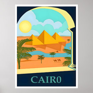 Egypten-Kairo Travel Poster