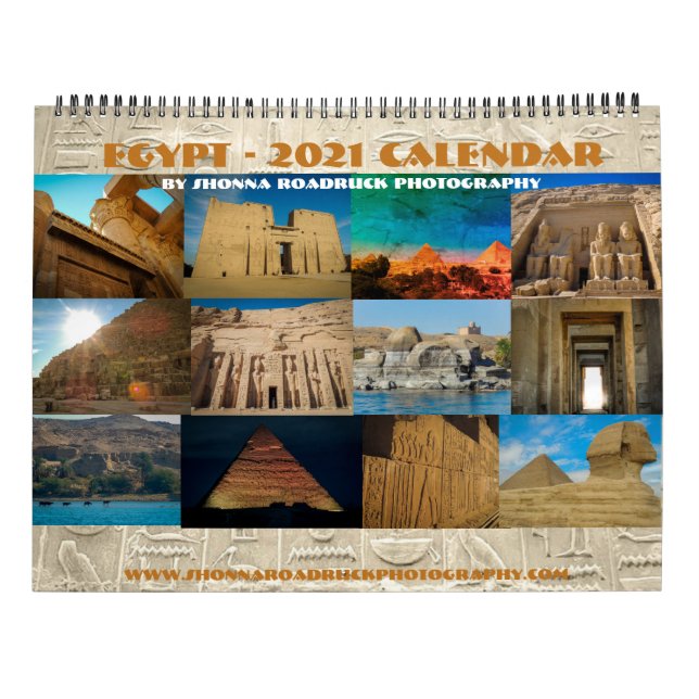 Egypten Kalender 2020 av Shonna Roadruck Photograp (Baksida)