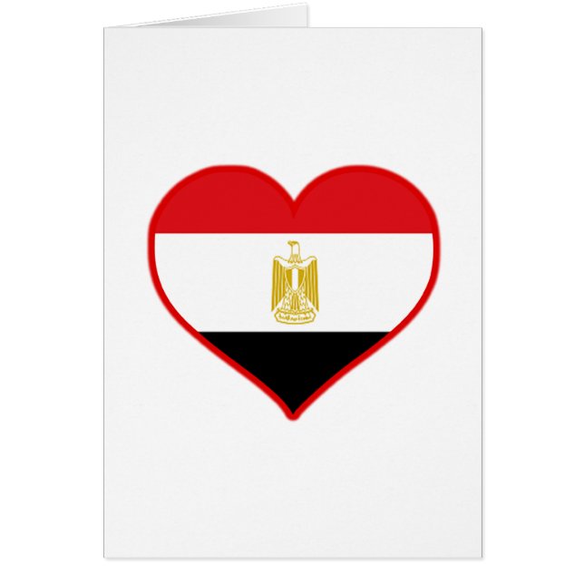 Egypten Kärlek Hälsningskort (Framsidan)
