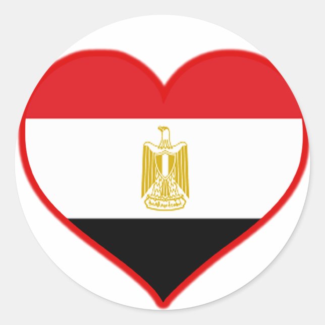 Egypten Kärlek Runt Klistermärke (Framsida)